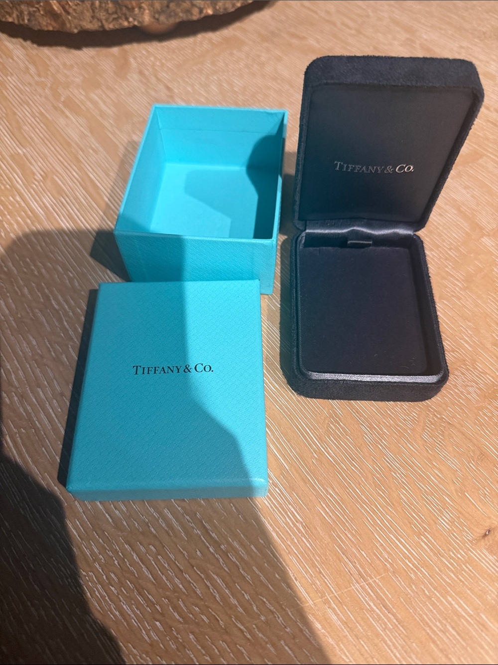 Tiffany & Co. Blue and Black Jewelry Box Duo